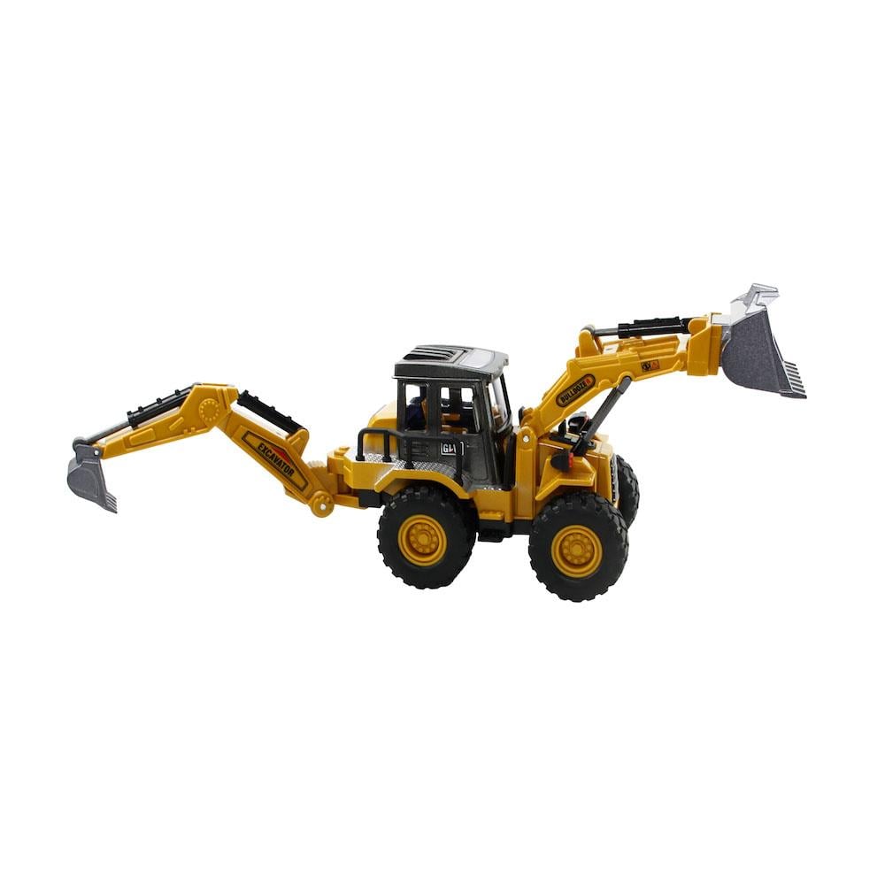 Vardem Oyuncak Sürtmeli Metal İnşaat Aracı 1:55 Kazıcı Yükleyici SZT-8881