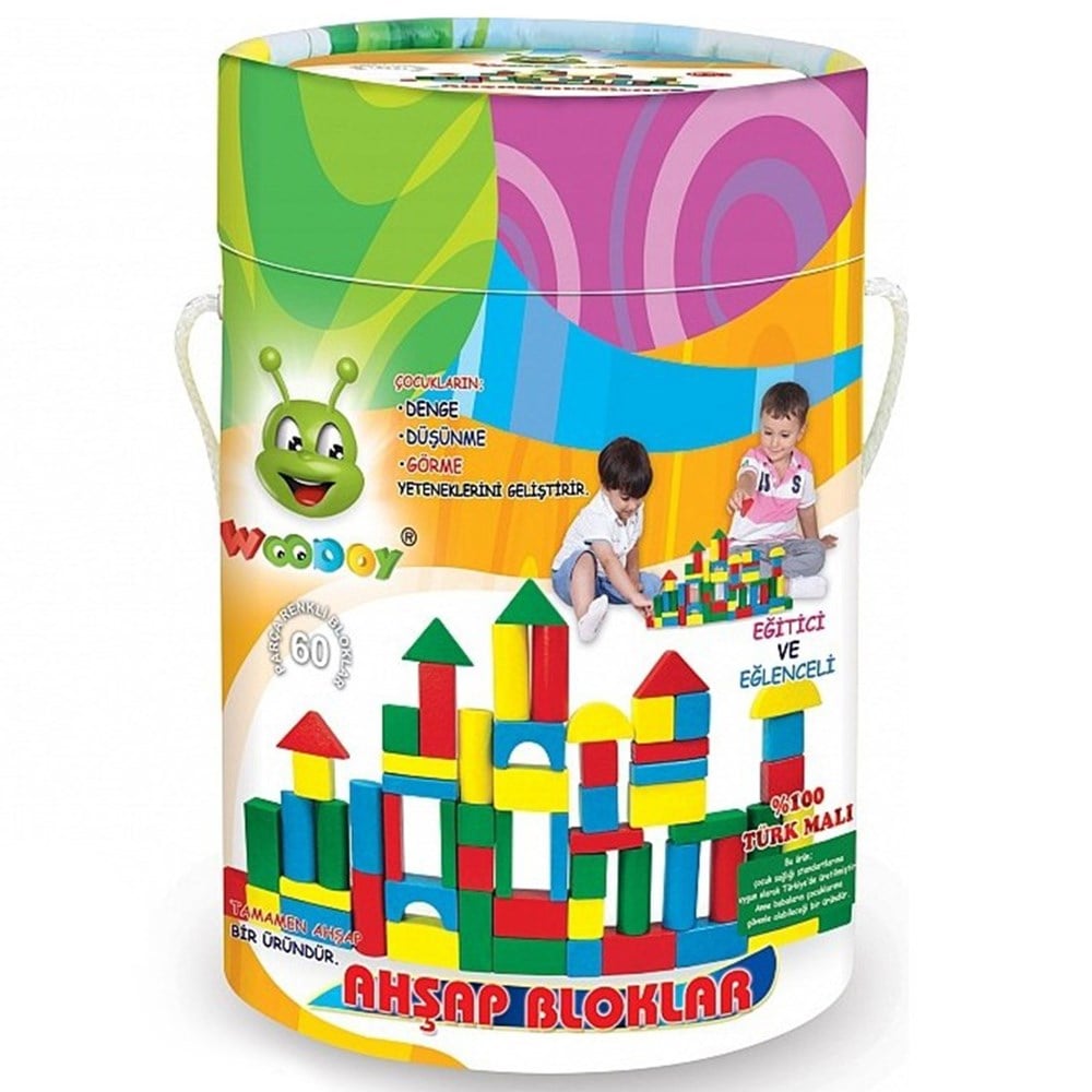 Woody 60 Parça Küçük Bloklar KR017