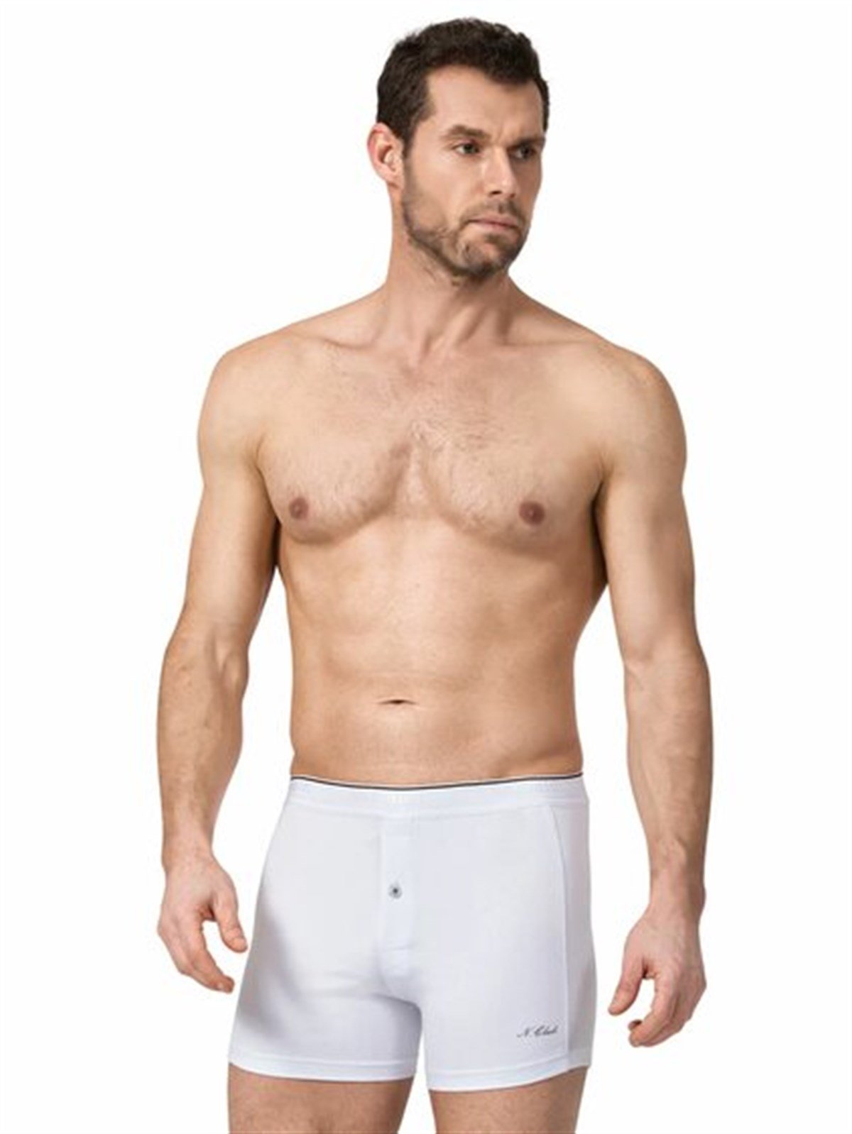 ELASTAN ERKEK BOXER (DÜĞMELİ)