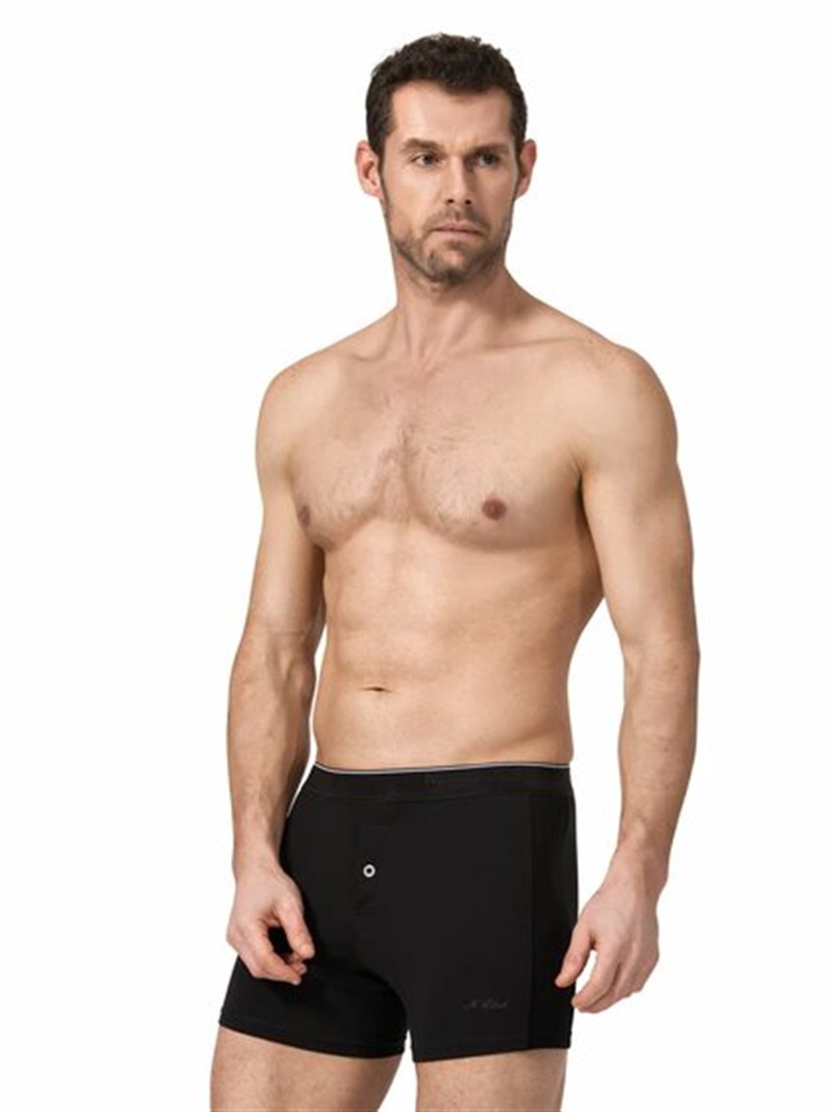 ELASTAN ERKEK BOXER (DÜĞMELİ)
