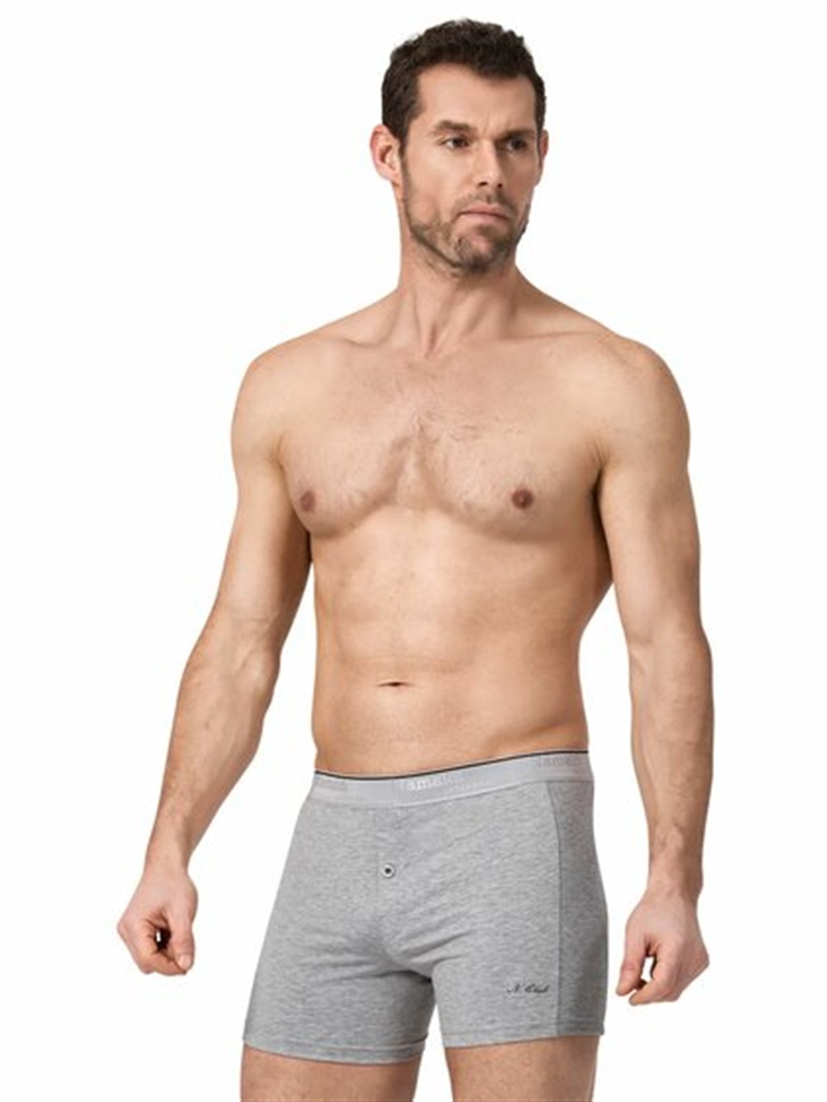 ELASTAN ERKEK BOXER (DÜĞMELİ)