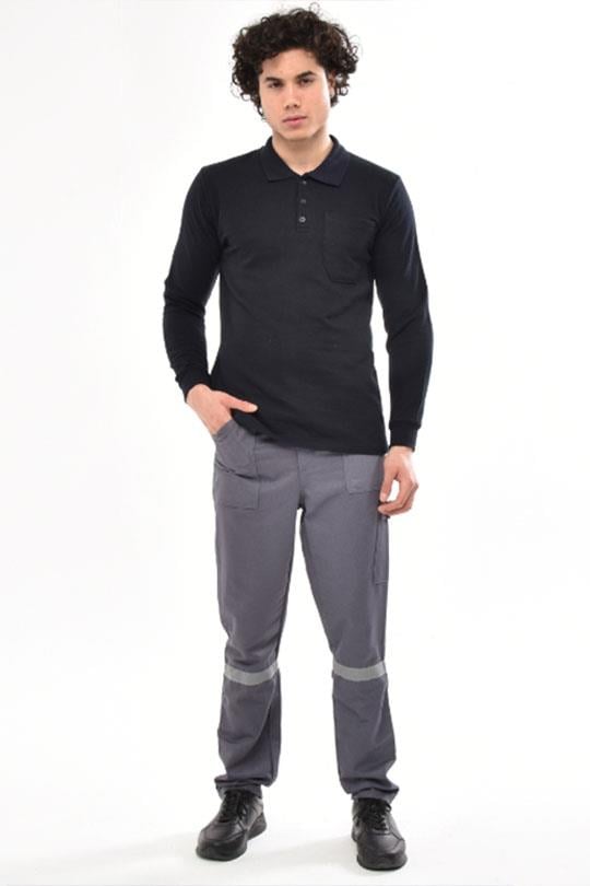 20/10 İKİ İPLİK P. YAKA SWEAT OPANENT -Siyah