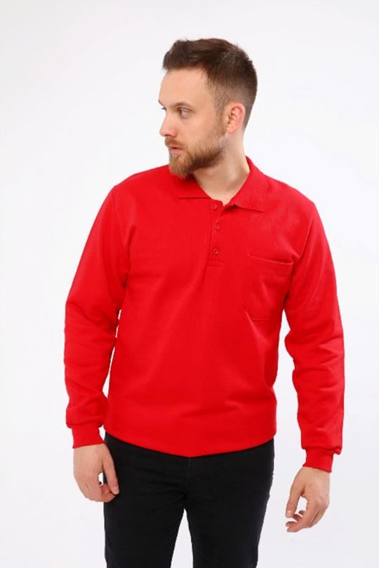 20/10 İKİ İPLİK P. YAKA SWEAT OPANENT -Kırmızı