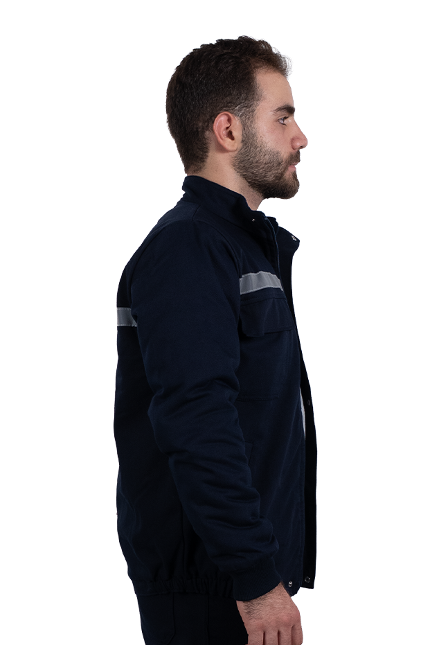 7/7 Fleece-Lined Winter Work Jacket - Navy Blue