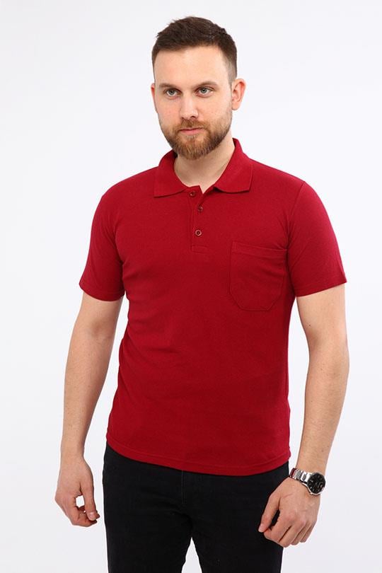 ÇAMDALI PİKE ÖRME POLO YAKA TSHİRT OPANENT -Bordo