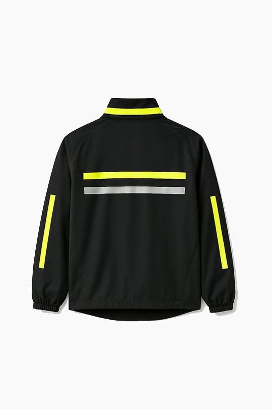 CNR Motorcyclist Raincoat – Black, Top and Bottom Set with Reflective Strips