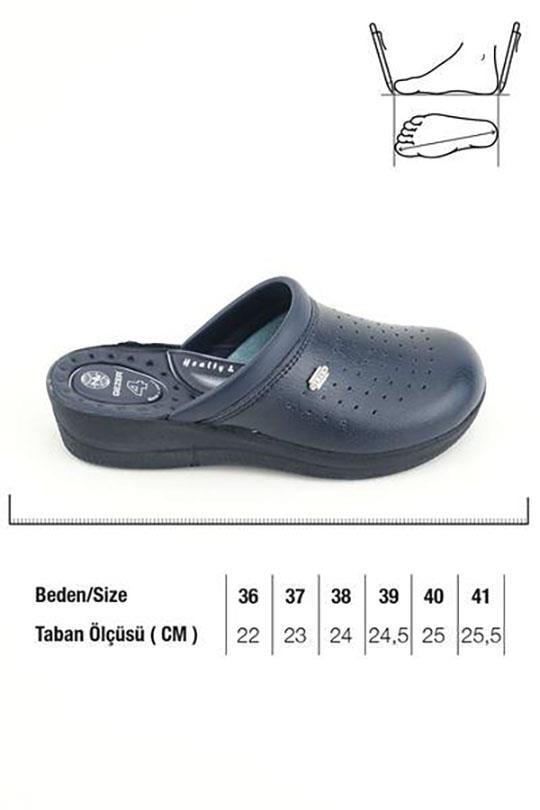 GEZER TERLİK ORTOPEDİK GT1YZM 4 NOKTA YASTIKLI -Lacivert