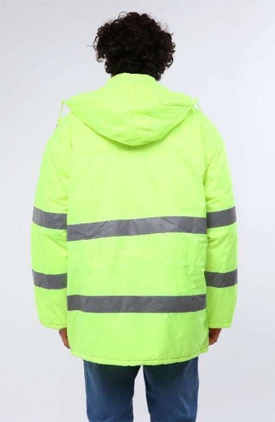 İTHAL KABAN KAPÜŞONLU REFLEKTÖRLÜ-Neon Sarı