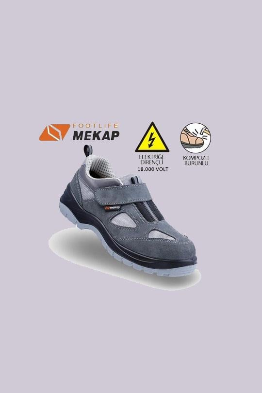 MEKAP 157  SÜET ELEKTRİKÇİ İŞ AYAKKABISI-Gri