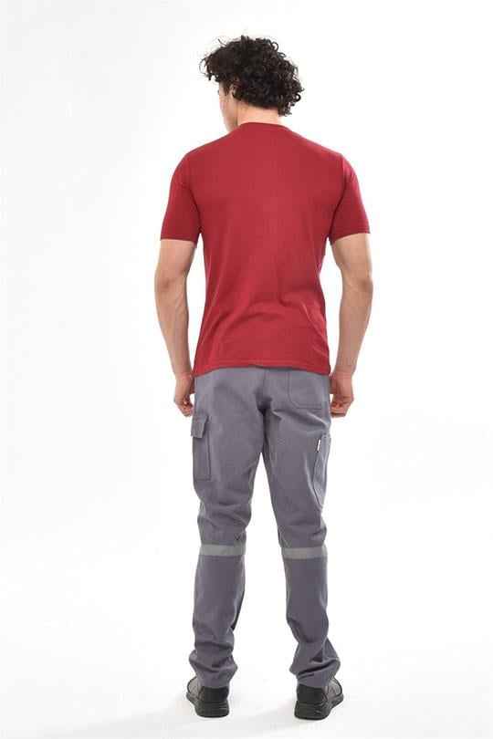 MUALTA 30/1 SUP.V YAKA TSHİRT OPENENT-Bordo