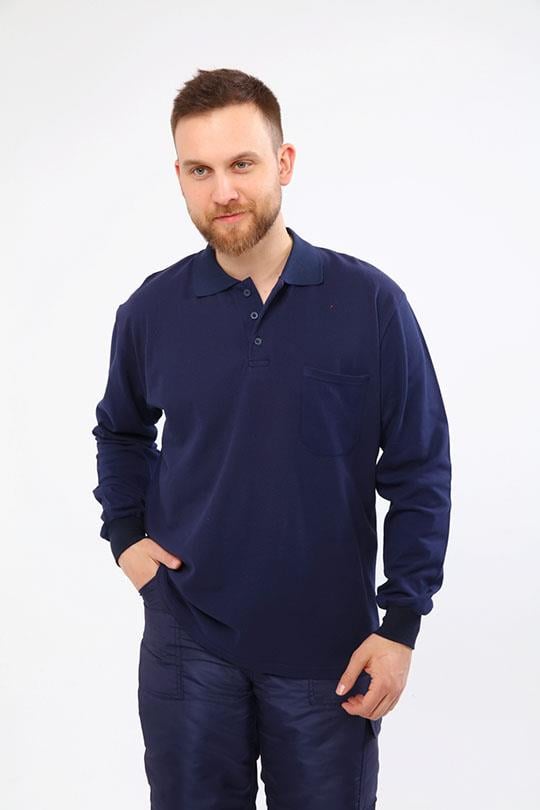 MUALTA 30/1 SUP.POLO YAKA SWEAT OPANENT -Lacivert