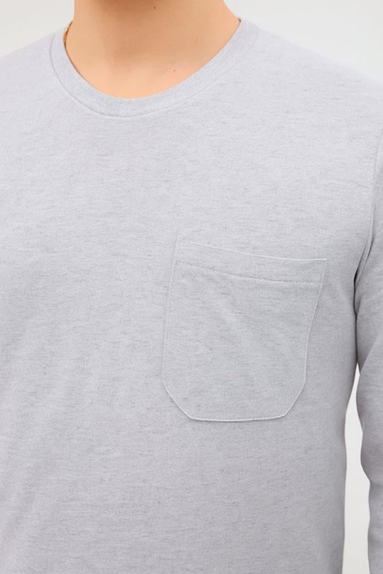 MUALTA 30/1 SUP. O YAKA SWEAT OPANENT -Melanj Gri