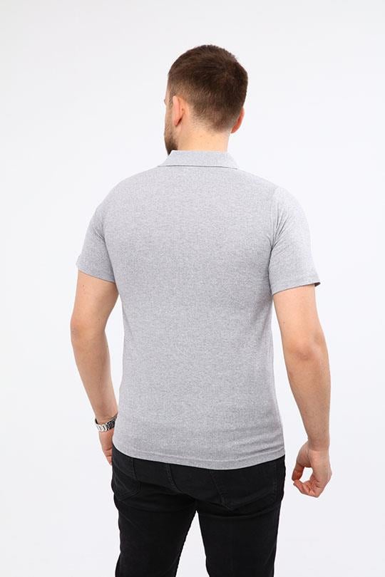 MUALTA 30/1 SUPREM POLOYAKA TSHİRT OPANENT -Melanj Gri