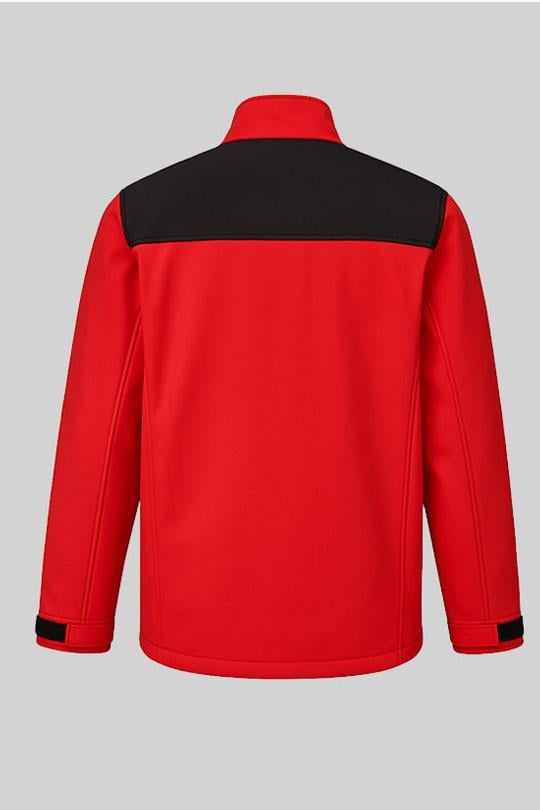 MUALTA ÇIKMA KOLLU SOFTSHELL MONT-Siyah - Kırmızı