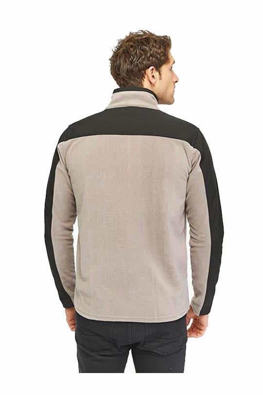 MUALTA OUTDOOR POLAR SOFTSHELL DETAYLI-KumGri-Siyah