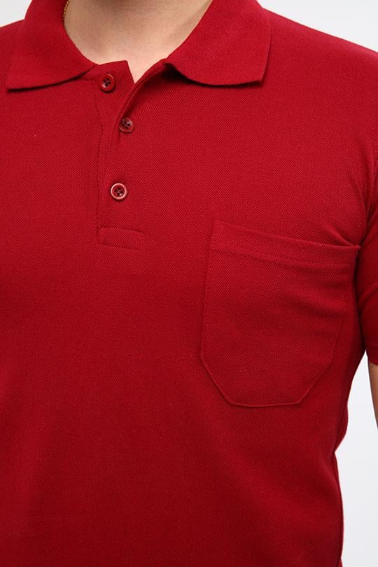 MUALTA PİKE ÖRME POLO YAKA TSHİRT OPANENT -Bordo