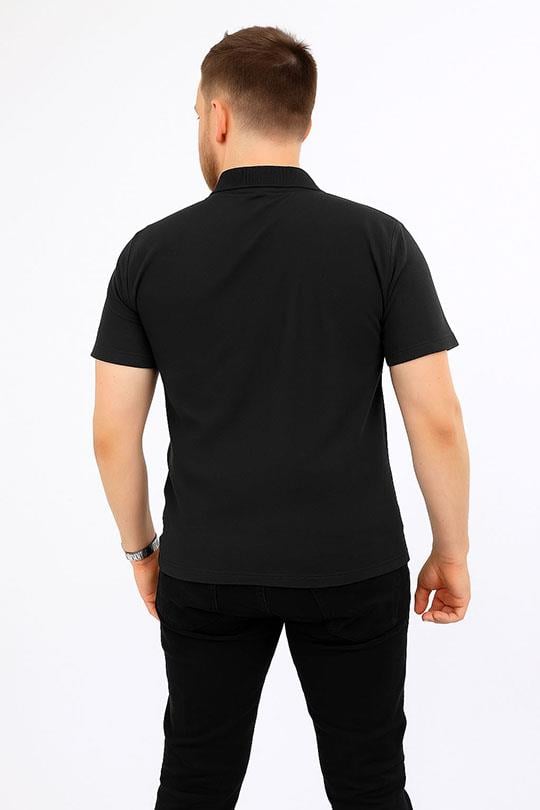 MUALTA PİKE ÖRME POLO YAKA TSHİRT OPANENT -Siyah