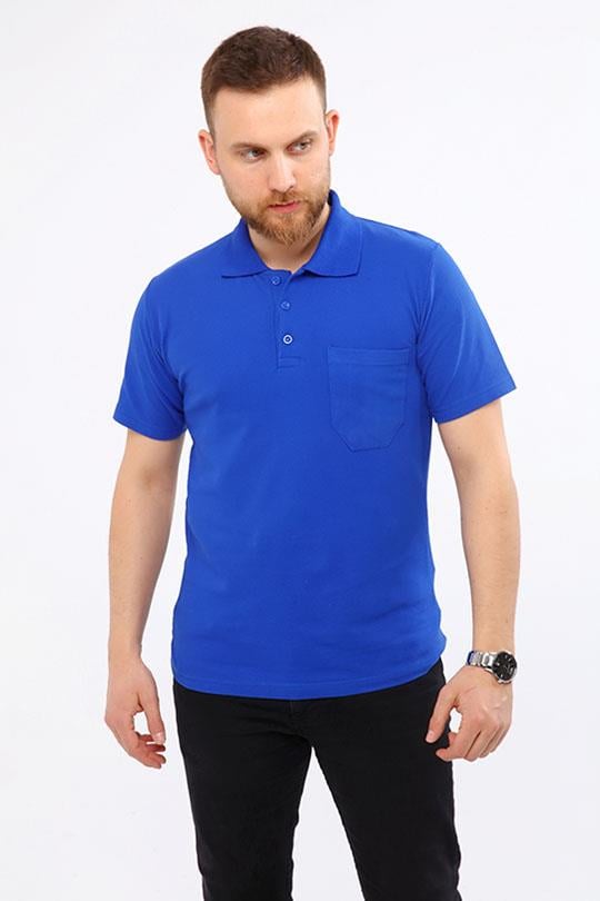 MUALTA PİKE ÖRME POLO YAKA TSHİRT OPANENT -Sax Mavi