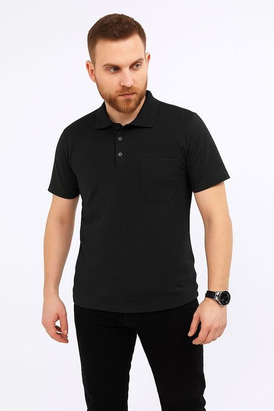 MUALTA PİKE ÖRME POLO YAKA TSHİRT OPANENT -Siyah