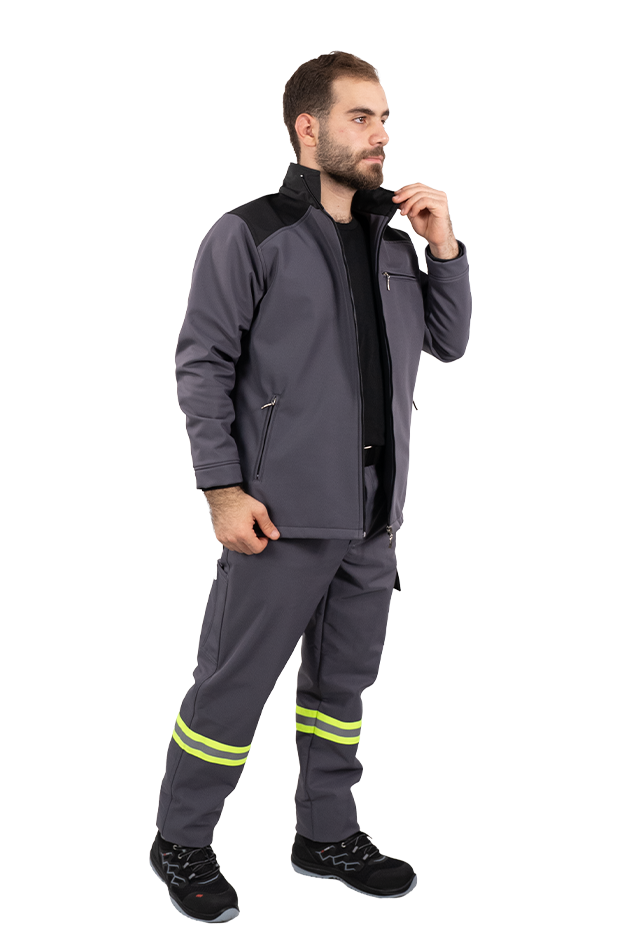 Mualta Softshell Standard Jacket - Grey - Black