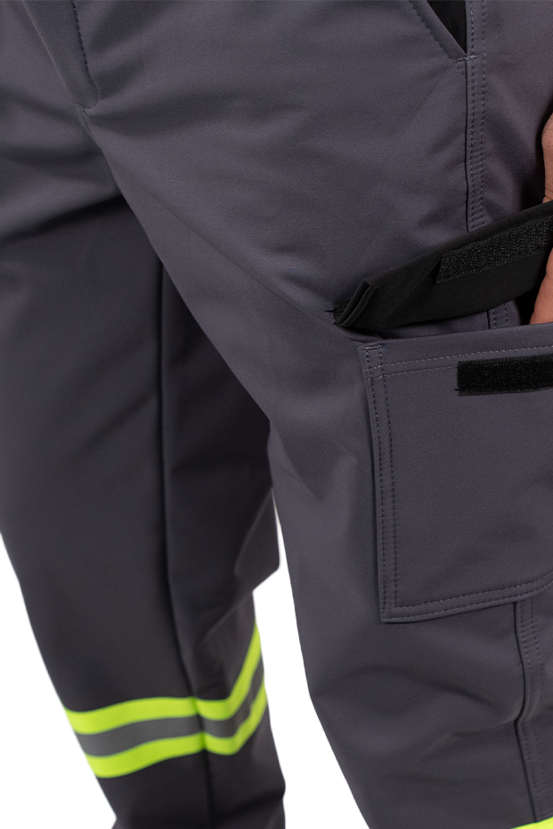 MUALTA SOFTSHELL WORK PANTS - Medium Grey