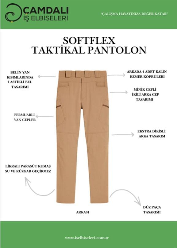 SOFTFLEX TAKTİKAL PANTOLON-Kahverengi