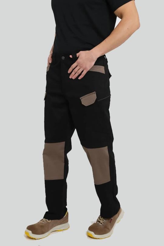 TAKTİK PANTOLON HERMES KUMAŞ LİKRALI-Siyah - Kahve