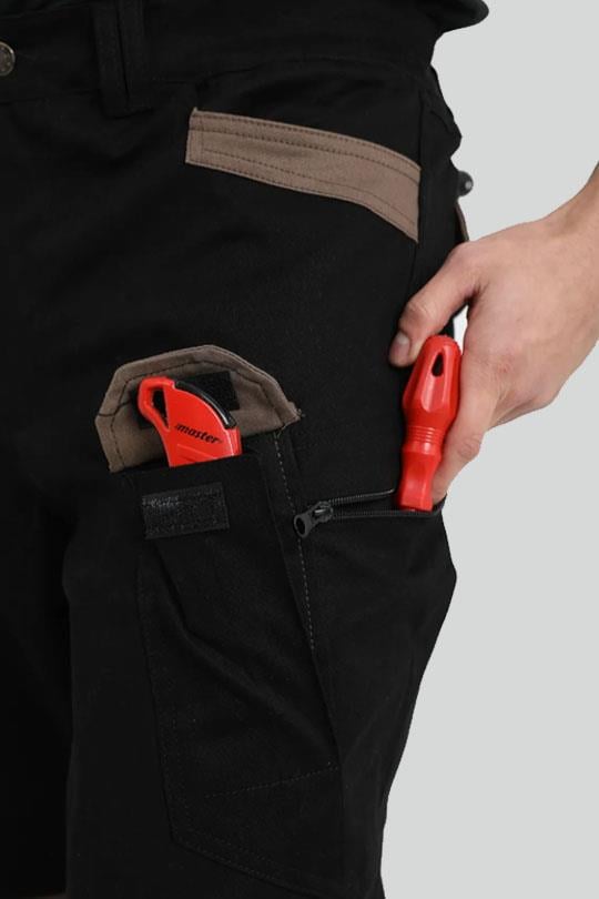 TAKTİK PANTOLON HERMES KUMAŞ LİKRALI-Siyah - Kahve