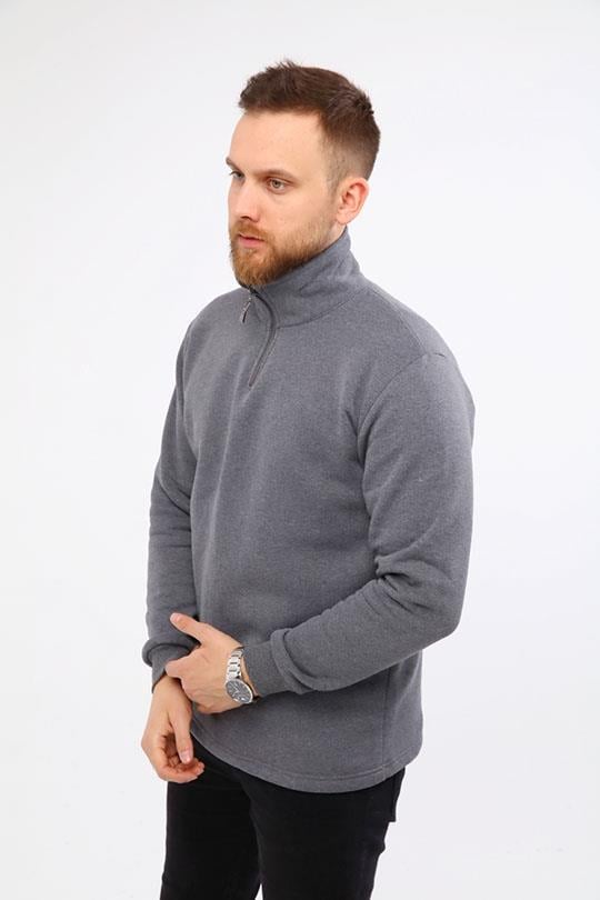 ÜÇ İPLİK BALIKÇIYAKA SWEAT OPANENT -Antrasit