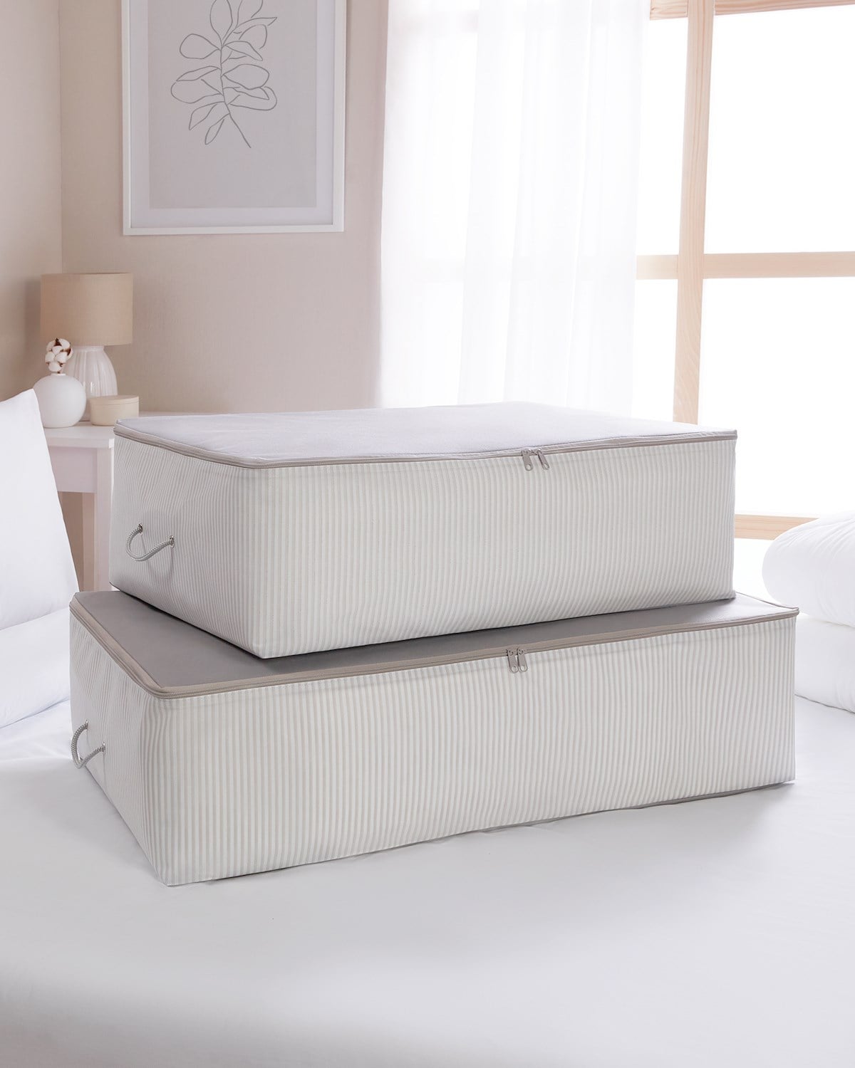 OCEAN HOME 2'li Gri Stuff & Things Baza Altı Hurç Set