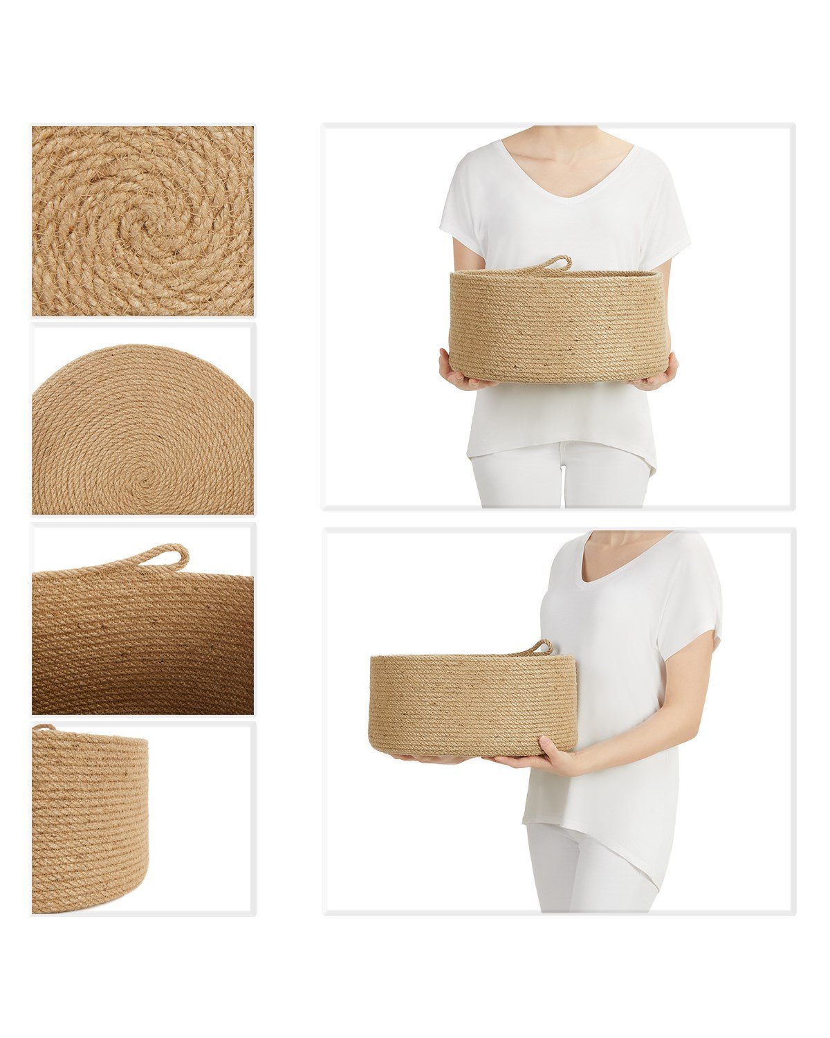 Ocean Home Jüt Halat Sepet // 35x15