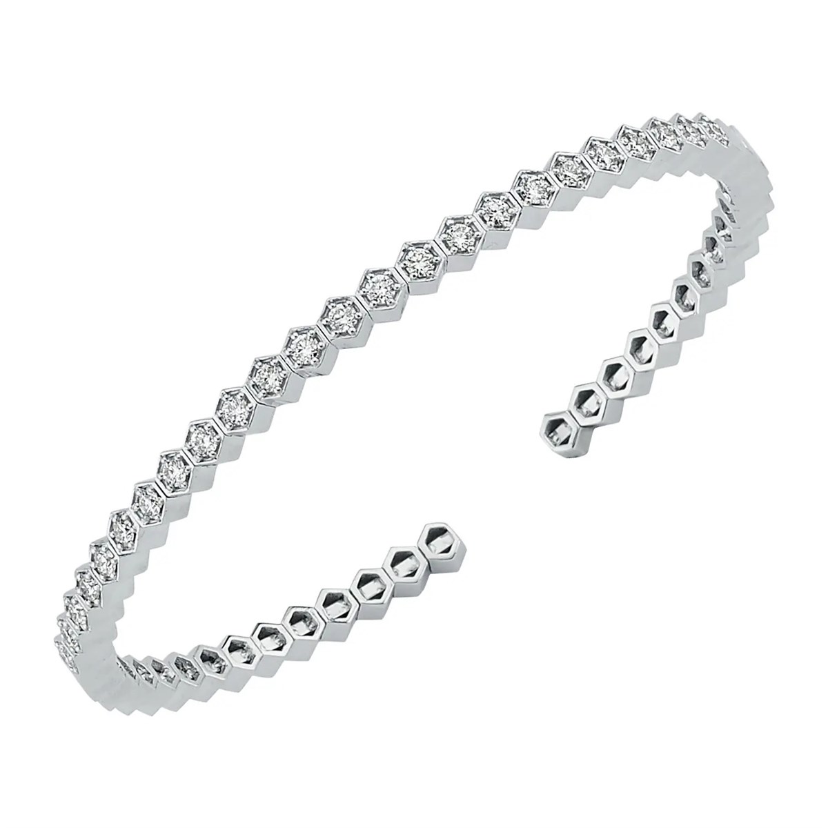 0.93 Karat Pırlanta Kelepçe Bilezik