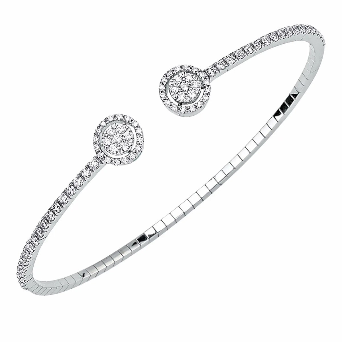 0.99 Karat Pırlanta Kelepçe Bilezik