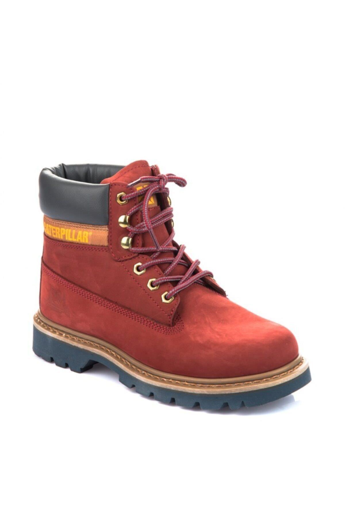 015G0095 Colorado Hakiki Deri Kadın Bot Bordo