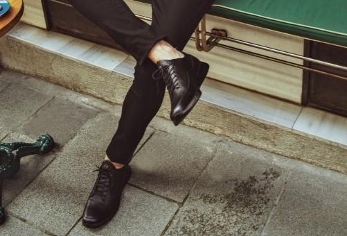 02506 Hakiki Deri Erkek Sneaker Ayakkabı Siyah