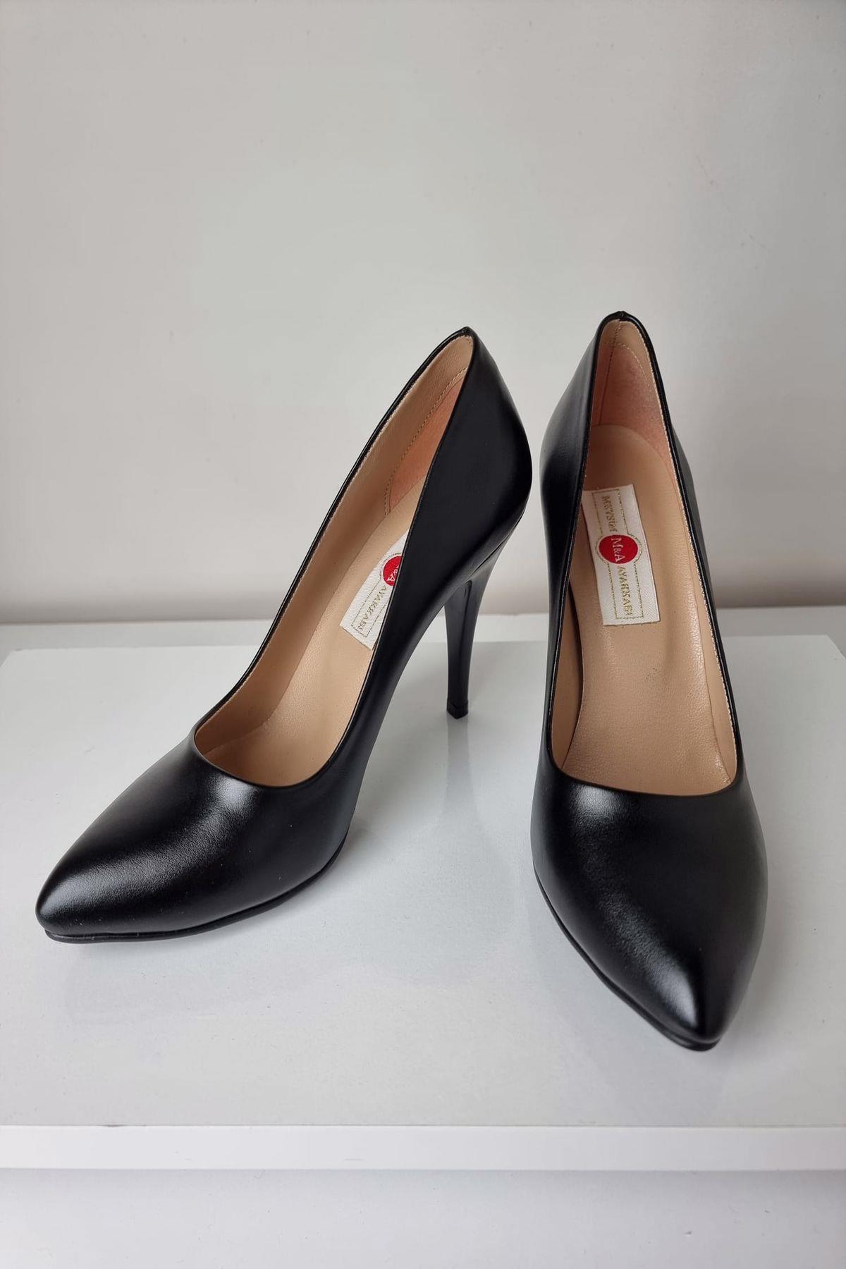 1140 Kadın Stiletto Topuklu Ayakkabı Siyah