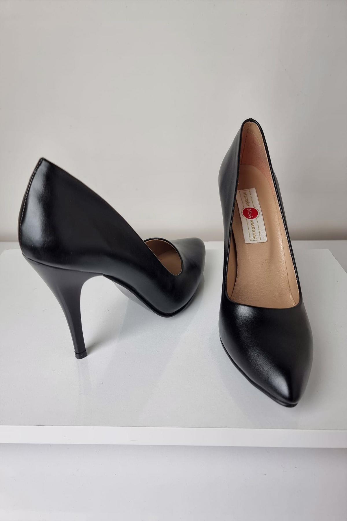 1140 Kadın Stiletto Topuklu Ayakkabı Siyah