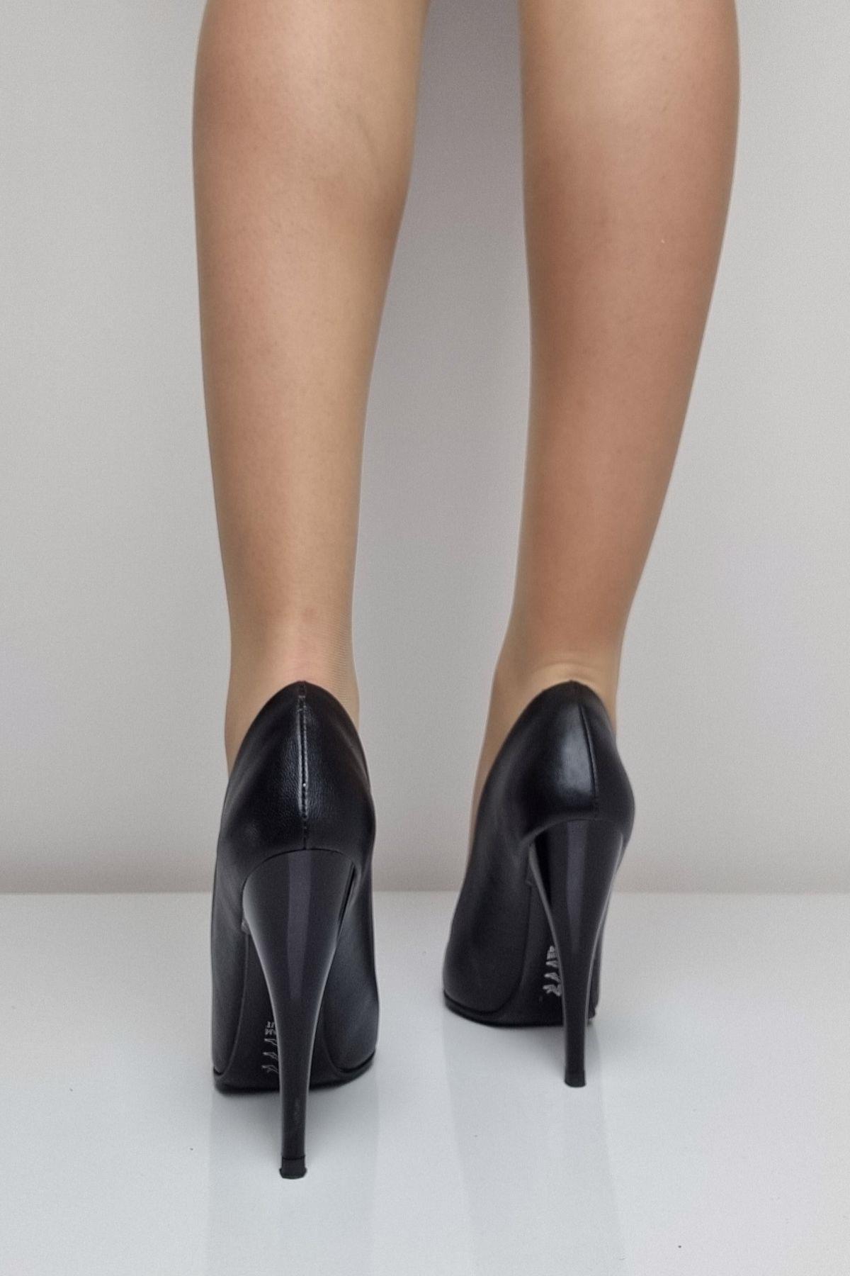 1150 Kadın Stiletto Topuklu Ayakkabı Siyah