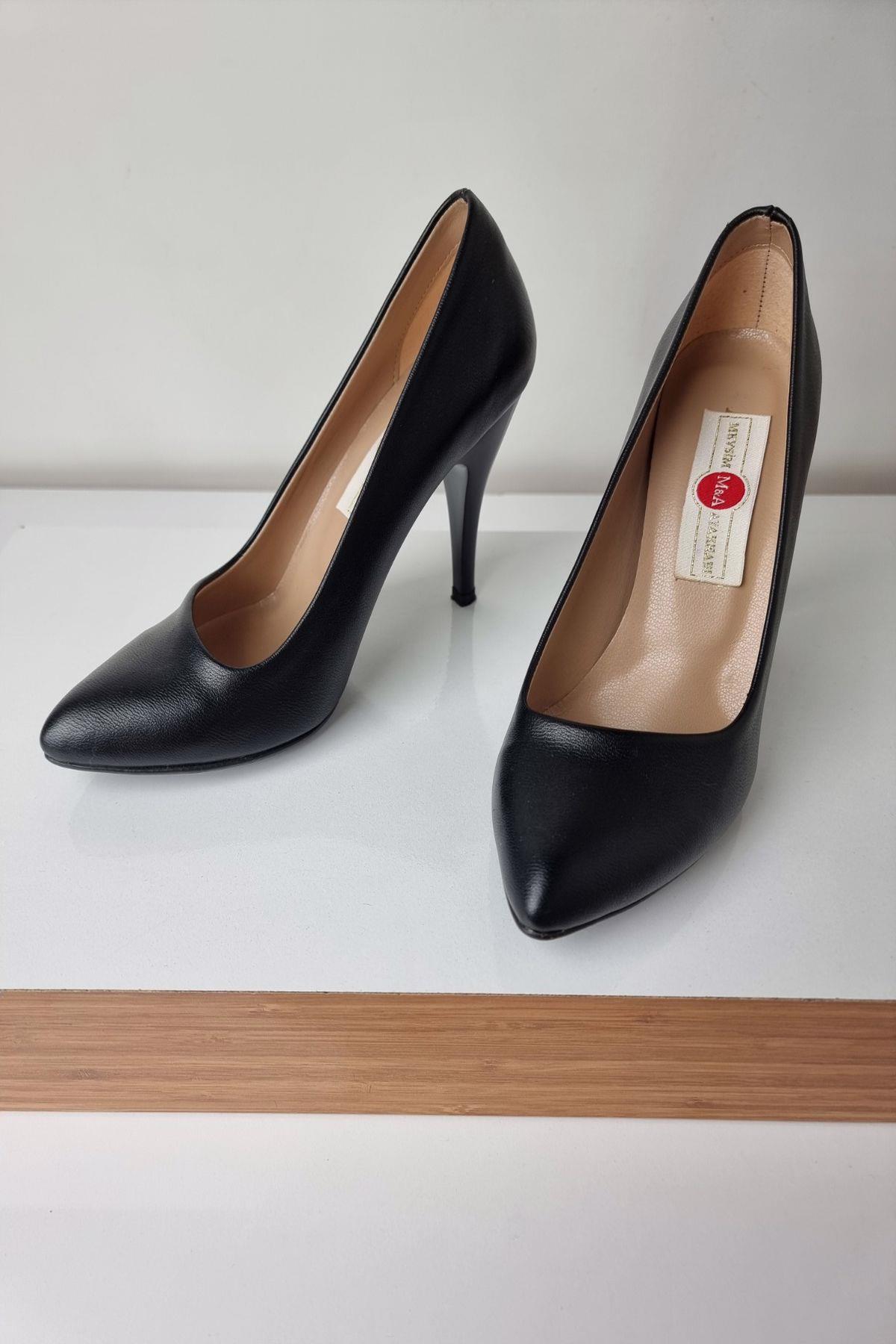 1150 Kadın Stiletto Topuklu Ayakkabı Siyah