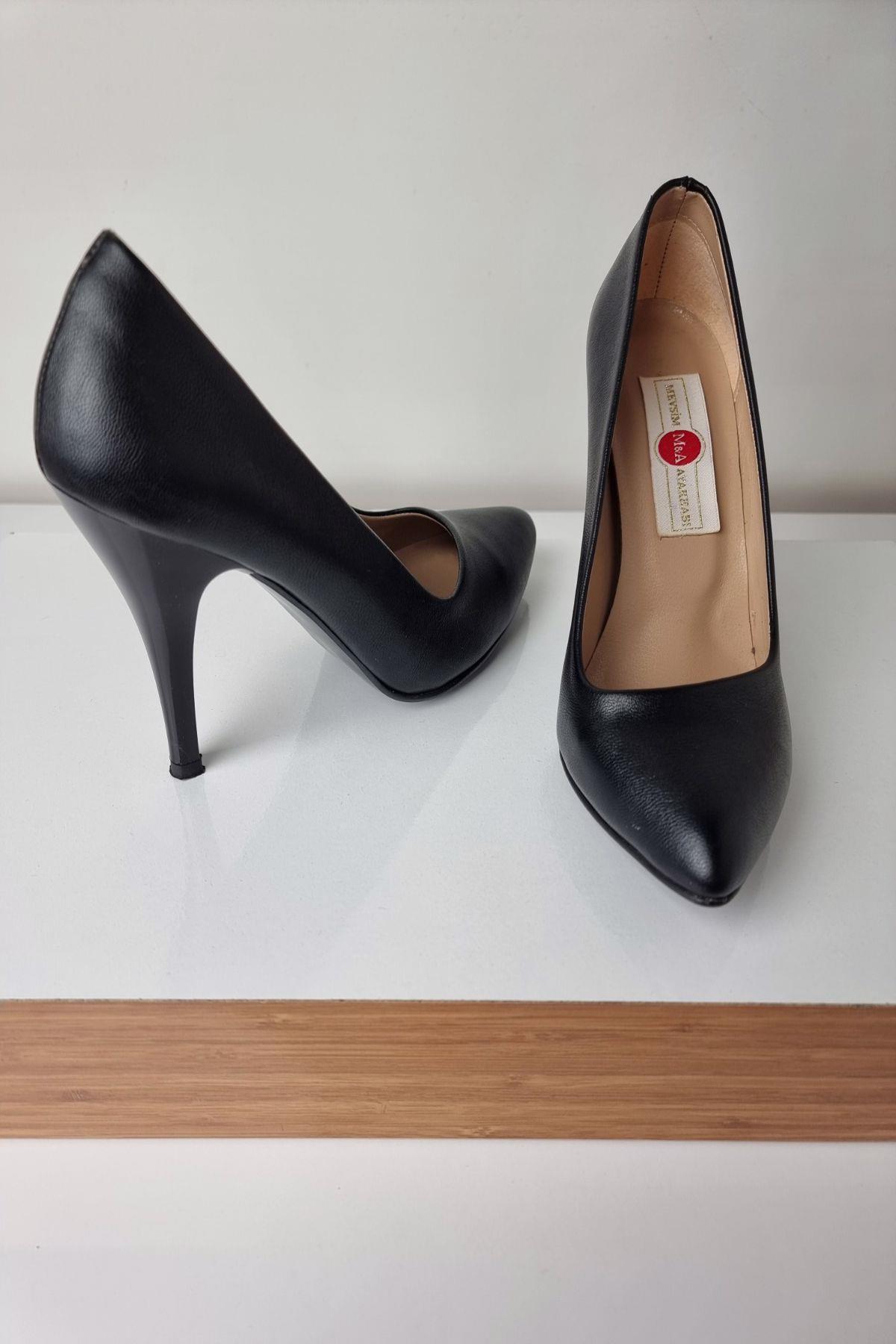 1150 Kadın Stiletto Topuklu Ayakkabı Siyah