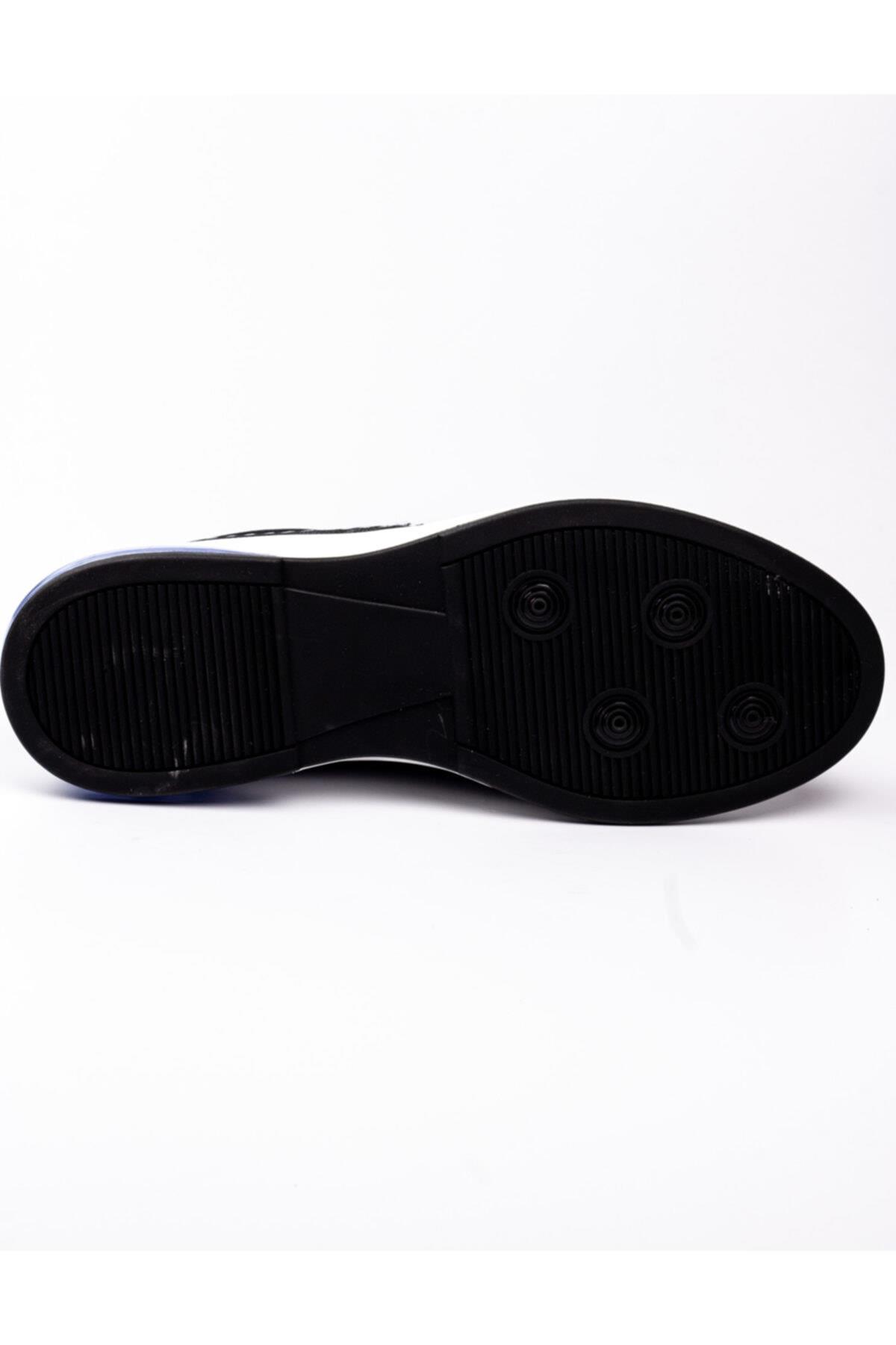 12506 Comfort Taban Deri Erkek Sneaker Ayakkabı Siyah