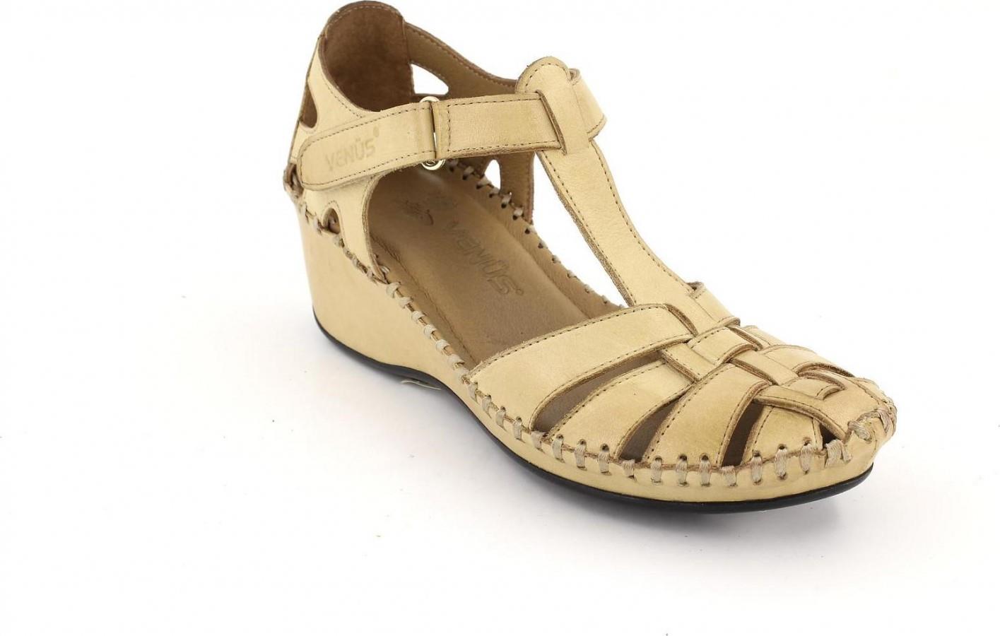 18791382 Comfort Taban Hakiki Deri Sandalet Bej