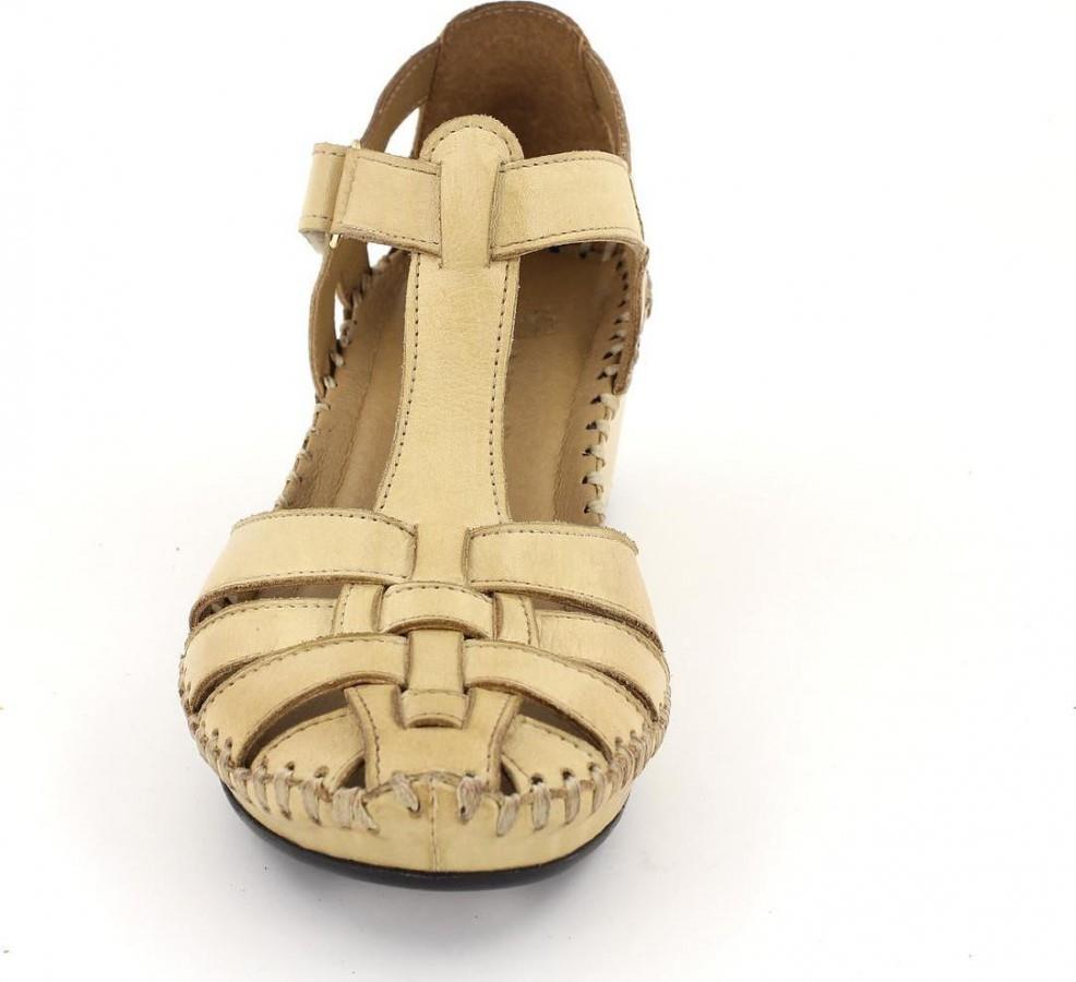18791382 Comfort Taban Hakiki Deri Sandalet Bej