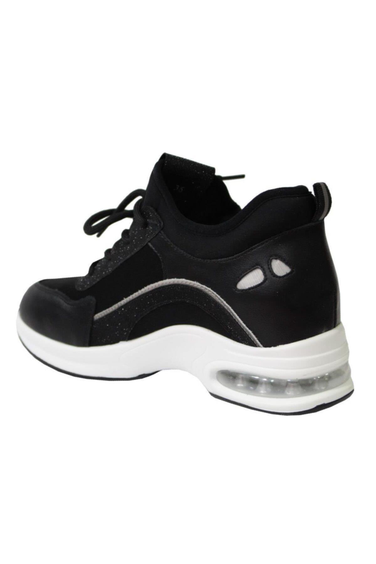 20K374-2 Kadın Anatomik Sneaker Spor Ayakkabı Siyah