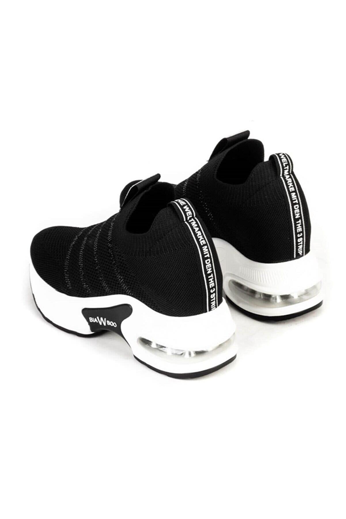 21K300-2 Kadın Air Max Taban Günlük Spor Ayakkabı Siyah