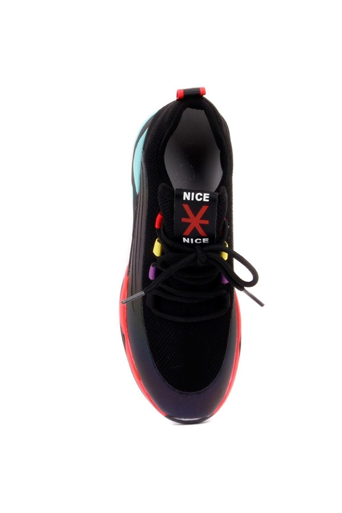 21K399 Kadın Günlük Sneaker Spor Ayakkabı Siyah
