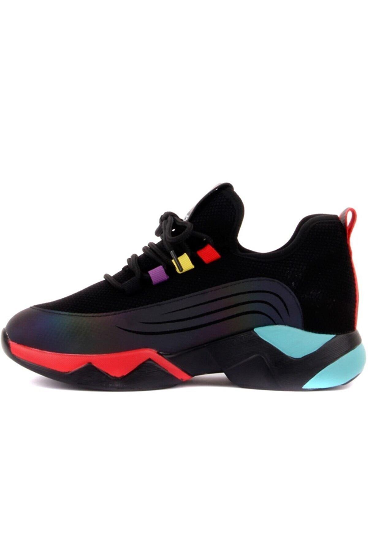 21K399 Kadın Günlük Sneaker Spor Ayakkabı Siyah