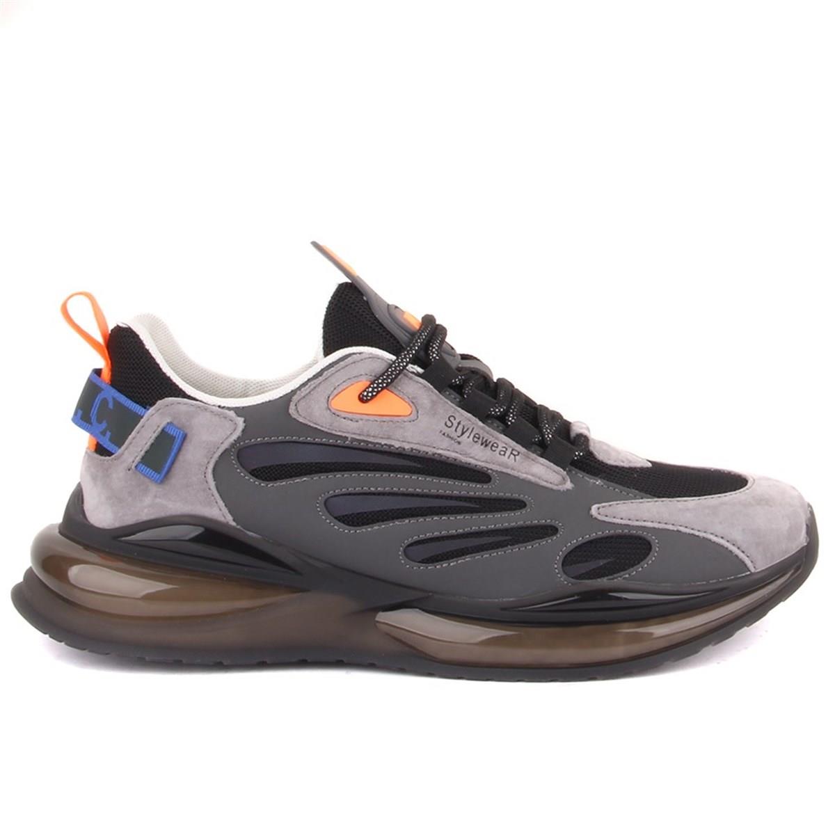 21K409 Erkek Sneaker Spor Ayakkabı Gri