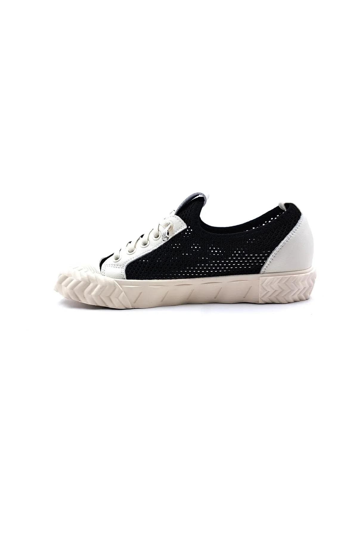 23Y386 Yazlık Fileli Kadın Sneaker Spor Ayakkabı Siyah