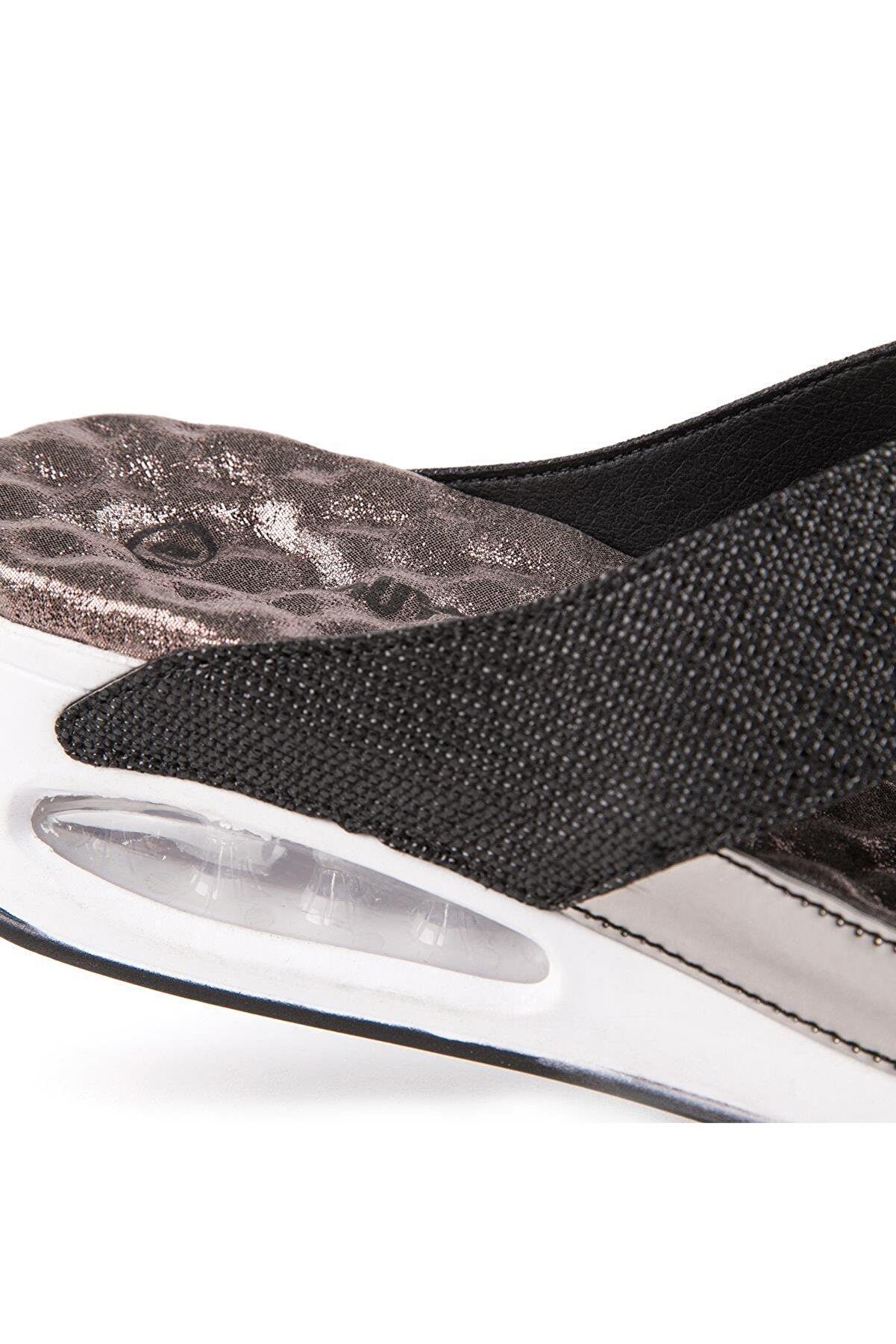 31169 Fly Anatomik Air Max Tabanlı Kadın Terlik  Siyah